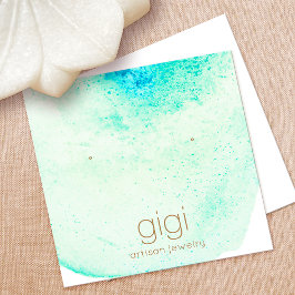 Tarjeta De Visita Cuadrada Cubierta acuática Estudiantes de riego