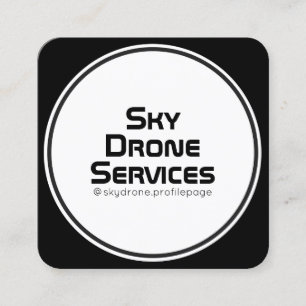 Tarjeta De Visita Cuadrada Cubierta de inspiración tecnológica redondeada