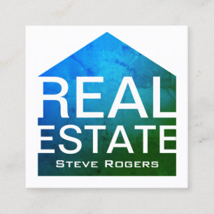 Tarjeta De Visita Cuadrada Cubierta de marco gráfica casera de la forma de l