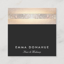 Cuidada secuencia de moda y bandas de oro Black Sq