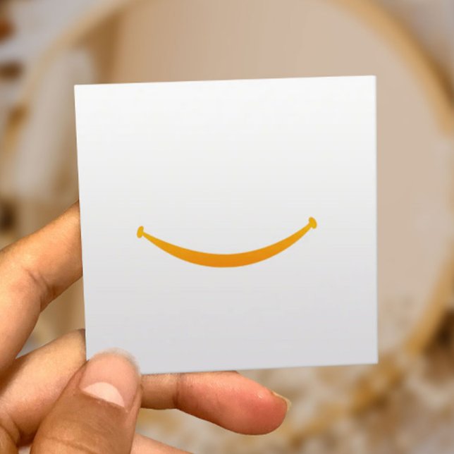 Tarjeta De Visita Cuadrada Cuidado dental sonrisa sonrisa sonrisa gran dentis (Subido por el creador)