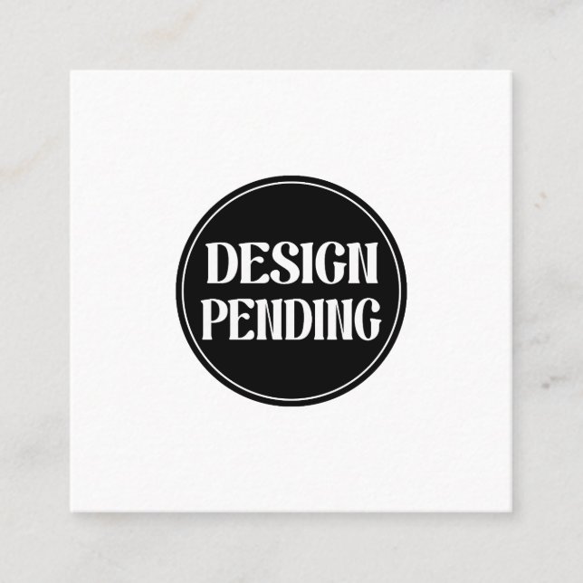 Tarjeta De Visita Cuadrada Custom-made, artistic, elegant (Anverso)