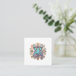 Tarjeta De Visita Cuadrada Cute Kawaii Amazigh Yaz Símbolo Berber Pegatina