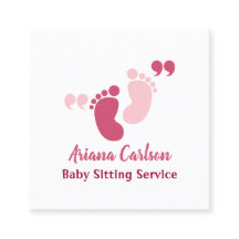 Cute Pink Baby Sitter Guardería