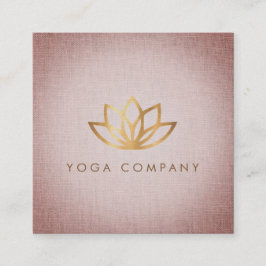 Tarjeta de visita cuadrada de Brown del instructor