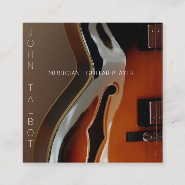 Tarjeta de visita cuadrada de encargo del (Anverso)