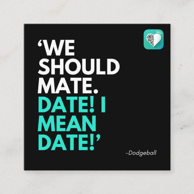 TARJETA DE VISITA CUADRADA DEBERÍAMOS PASAR (Anverso)