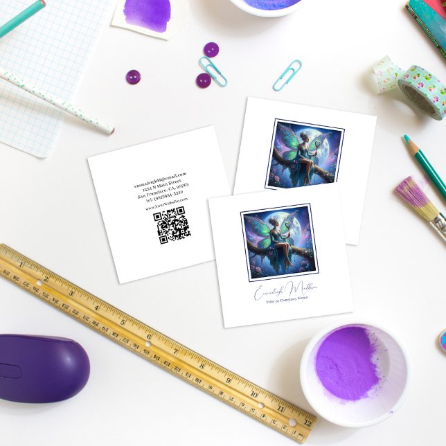 Tarjeta De Visita Cuadrada Delicias de joyas de hadas celestes (Subido por el creador)