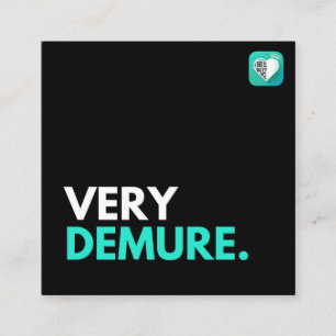 TARJETA DE VISITA CUADRADA DEMURE