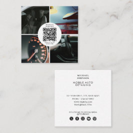 Tarjeta De Visita Cuadrada Desactivación automática Limpieza Reparación autom