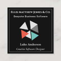 Desarrollador de Software Código QR Geométrico Neg