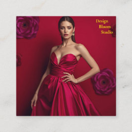 Tarjeta De Visita Cuadrada Design Bloom Studio Business Card