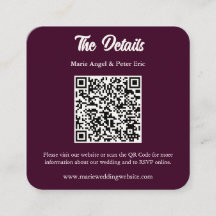 Detalles de Boda con Código QR de Monograma en Cir