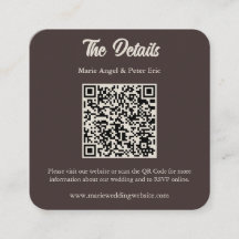 Detalles de Boda con Código QR de Monograma en Mar