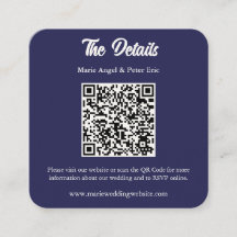 Detalles de Boda con Código QR Monograma Marina Me