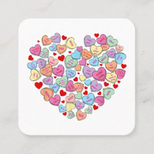 Tarjeta De Visita Cuadrada Día de San Valentín Anti Divertido