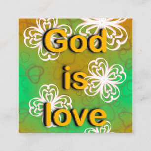 Tarjeta De Visita Cuadrada Dios es amor