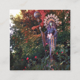 Tarjeta De Visita Cuadrada diosa aza en eureka springs