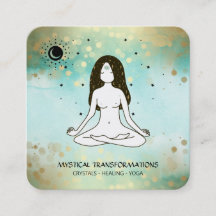 *~* Diosa del yoga Celestial Luna Magia Boho Verde