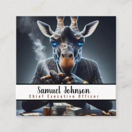 Tarjeta De Visita Cuadrada Director Ejecutivo Funny