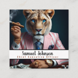 Tarjeta De Visita Cuadrada Director Ejecutivo Funny