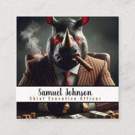 Tarjeta De Visita Cuadrada Director Ejecutivo Funny
