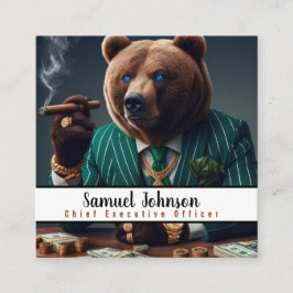 Tarjeta De Visita Cuadrada Director Ejecutivo Funny