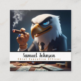 Tarjeta De Visita Cuadrada Director Ejecutivo Funny