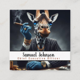 Tarjeta De Visita Cuadrada Director Ejecutivo Funny