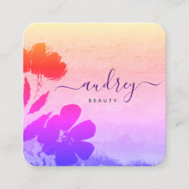 Tarjeta De Visita Cuadrada director profesional moderno y elegante, tendencia