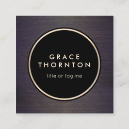 Tarjeta De Visita Cuadrada Diseñador Profesional De Madera Moderna Y Elegante