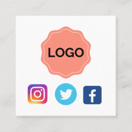 Tarjeta De Visita Cuadrada Diseñar el propio