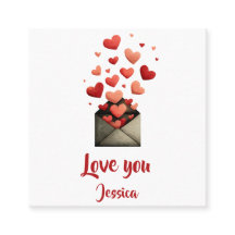 Diseño de Sobre de San Valentín 'Te Amo'