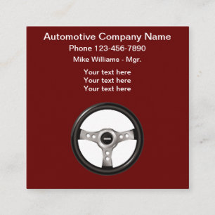 Tarjeta De Visita Cuadrada Diseño de volante de servicio automotriz