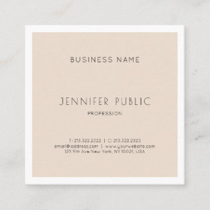 Tarjeta De Visita Cuadrada Diseño gráfico elegante y moderno