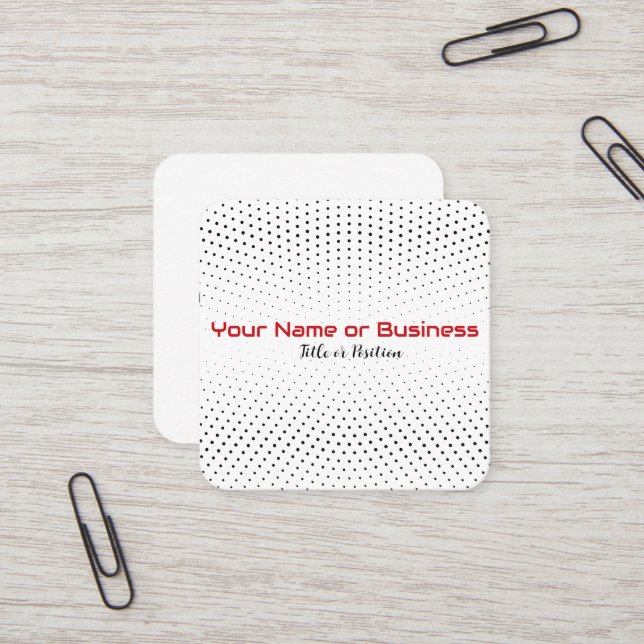 Tarjeta De Visita Cuadrada Diseño moderno (Anverso/Reverso In Situ)