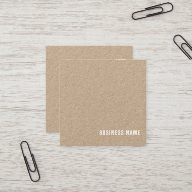 Tarjeta De Visita Cuadrada Diseño Monograma Profesional Elegante Lujo (Anverso/Reverso In Situ)