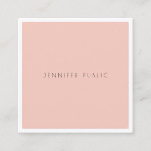 Tarjeta De Visita Cuadrada Diseño simple elegante moderno lujo profesional