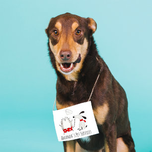 Tarjeta De Visita Cuadrada Dog Sitter Sitter Mascota Servicio Grooming Cute s