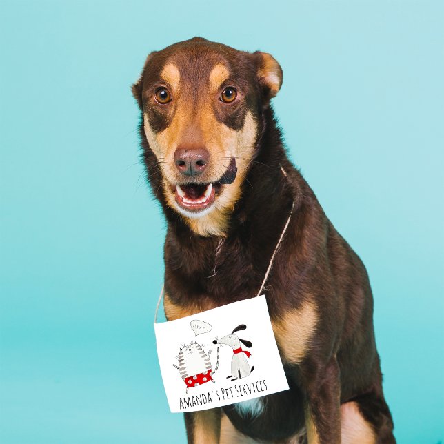Tarjeta De Visita Cuadrada Dog Sitter Sitter Mascota Servicio Grooming Cute s (Dog Sitter Sitter Pet Service Grooming Cute Simply Square Business Card)