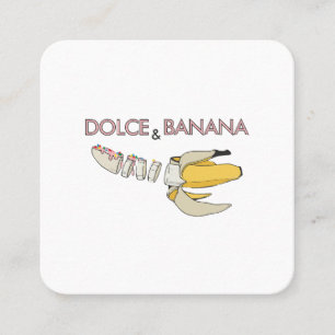Tarjeta De Visita Cuadrada Dolce & Banana