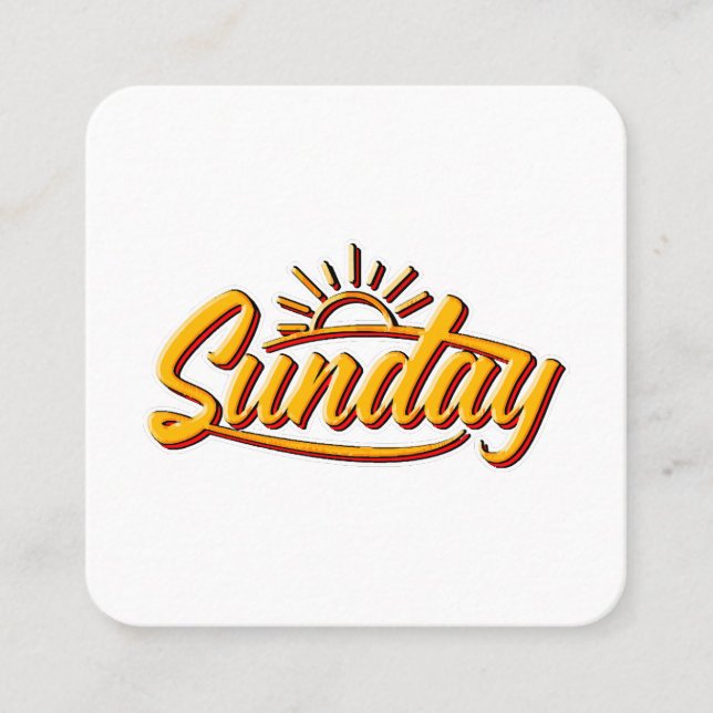 TARJETA DE VISITA CUADRADA DOMINGO MEJOR VERANO (Anverso)