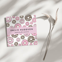 Donuts rosados, Donuts blancos, pastelería, pastel