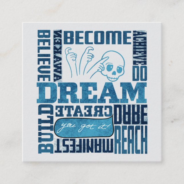 Tarjeta De Visita Cuadrada Dream - ASL Design (Anverso)