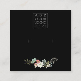 Tarjeta De Visita Cuadrada Earrings Backing Cards Add Your Own Logo