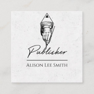 Tarjeta De Visita Cuadrada Editor