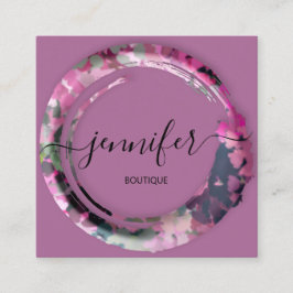 Tarjeta De Visita Cuadrada Ejército de camuflaje miimético Boutique Profesion