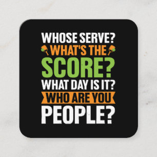 Tarjeta De Visita Cuadrada El amante de las bolas