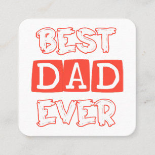 Tarjeta De Visita Cuadrada El amor de los padres es el mejor padre de la hist