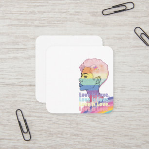 Tarjeta De Visita Cuadrada El amor es amor